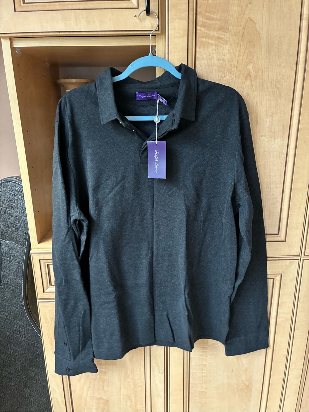 Ralph Lauren Men's Long-Sleeve Polo Shirt - Black